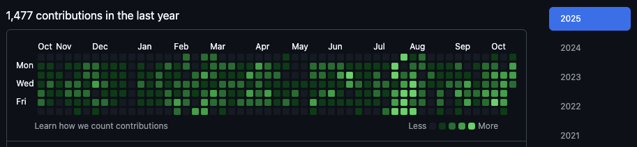 GitHub Activity 2025